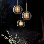Suspension Led Industrielle Avec Verre Loft Luminaire Chambre