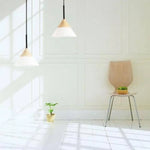 Suspension Led Loft Bois Et Verre Luminaire Cuivre
