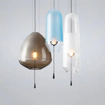 Suspension Led Loft Verre Coloré Design Luminaire Chambre