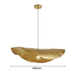 Suspension Led Lotus Dorée En Métal 80Cm / Froide Luminaire Doré