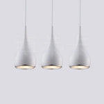 Suspension Led Main Moderne 3 Blanc - Base Rectangle Luminaire Chambre