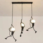 Suspension Led Métal Design Humain B Luminaire Chambre