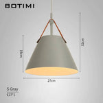 Suspension Led Métal Et Tissu Botimi Gris - S Luminaire Chambre