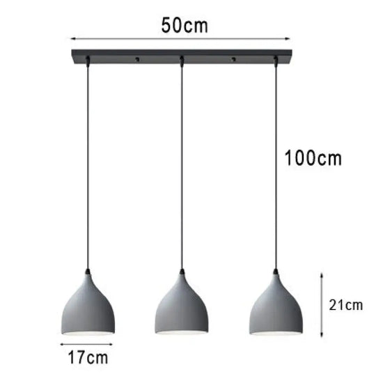 Suspension Led Minimaliste Willo Métal H Luminaire Chambre