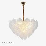 Suspension Led Moderne Plume Imitation 45 X 40Cm / Froide Luminaire Chambre