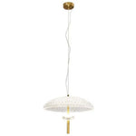Suspension Led Moderne Verre Dorée 20 X 26Cm Luminaire Doré