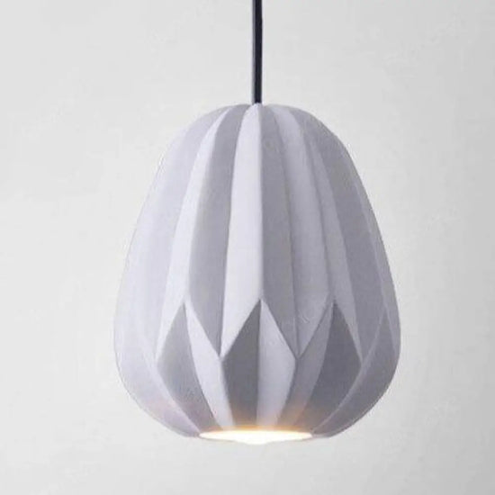 Suspension Led Résine Colorée Hang Blanc Luminaire Chambre