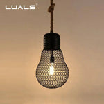 Suspension Led Rustique Imitation Ampoule Luminaire Chambre