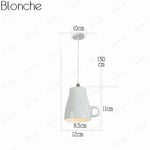 Suspension Led Tasse Inversée F Luminaire Chambre