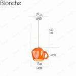 Suspension Led Tasse Inversée H Luminaire Chambre