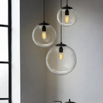 Suspension Led Verre Boule Living Luminaire Chambre