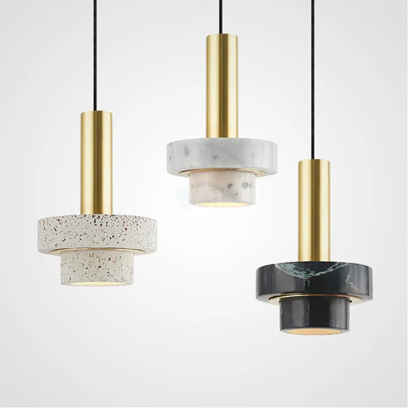 lampadario sospeso nordico semplice moderno lusso marmo ristorante corridoio viale caffè balcone bar lampada da comodino decorativa