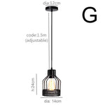 Suspension Métal Style Industriel Retro Luminaire Chambre