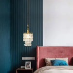 Suspension Moderne Pampilles Nacre Mermadia Luminaire Chambre