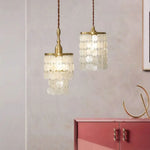 Suspension Moderne Pampilles Nacre Mermadia Luminaire Chambre
