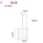 Suspension Papier Style Japonais Moderne F - 35Cm Luminaire Chambre