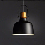 Suspension Rétro Alu Noir Et Or Luminaire Chambre