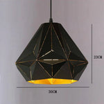 Suspension Rétro Métal Noir Loft C Luminaire Chambre