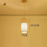 Suspension Rotin Led Cylindre Tea Jaune / A Luminaire Chambre