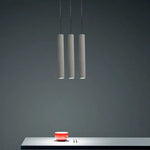 Suspension Tube Ciment Nordic Luminaire Cuivre