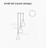 Suspension Verre Blanc Style Bouteille Luminaire Chambre