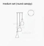 Suspension Verre Blanc Style Bouteille Luminaire Chambre