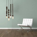 Suspension Vintage Bois Ampoule Edison Luminaire Chambre