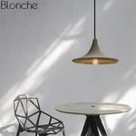 Suspension Vintage Led En Ciment Luminaire Cuivre
