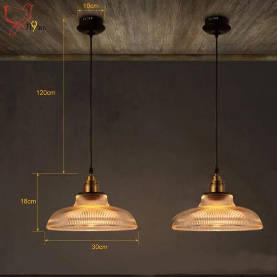 Suspension Vintage Verre Et Or Loft Luminaire Chambre