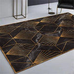 Tapis Vintage Géométrique Luxury Floor Luminaire Doré