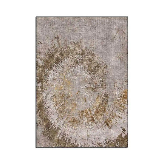 Tapis Vintage Tornade Dorée Grise A / 60 X 180Cm Luminaire Doré