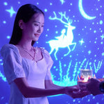 Veilleuse avec projecteur d’étoiles rotatif avec haut-parleur Bluetooth