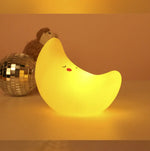 Veilleuse de chevet pour bébé à led en forme de lune