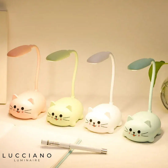 Veilleuse de Table chaton colorée