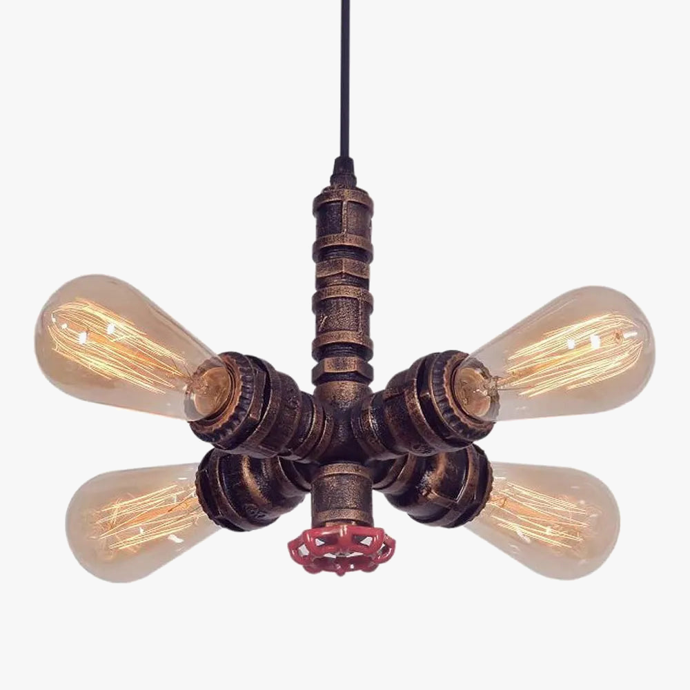 Lampadario a sospensione retrò metallo industriale vintage