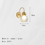 Voici La Transformation: Applique Murale Moderne Design Élégant Cuivré Verre A-Or-Clair /