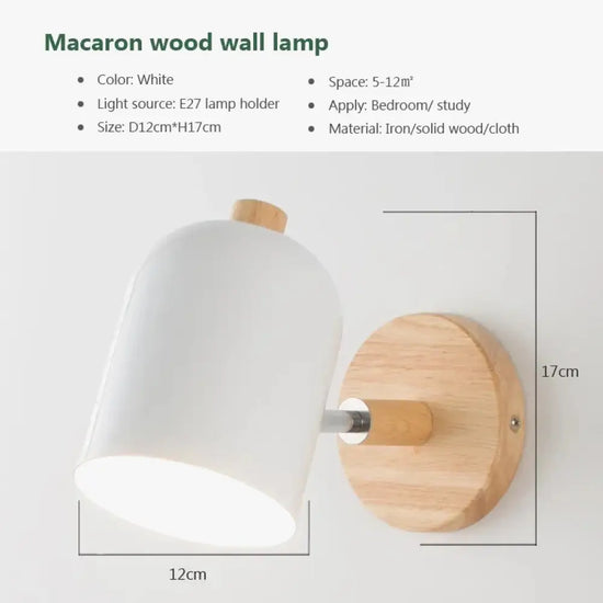 Voici La Transformation Du Titre: Applique Murale Nordique Bois Chic Lumineux Minimaliste Chambre