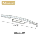 Voici Le Nouveau Titre: Applique Murale Led Cristal Élégant Lumineux Un Transparent De 70Cm /