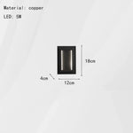 Voici Le Nouveau Titre: Applique Murale Led Cuivre Design Luxe Noir / Changeable Chambre