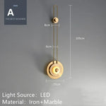 Voici Le Nouveau Titre: Applique Murale Moderne Élégante Design Épuré Or / Chine Blanc Chaud