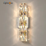Voici Le Résultat: Applique Murale Luxe Cristal Élégant Design Moderne Chambre