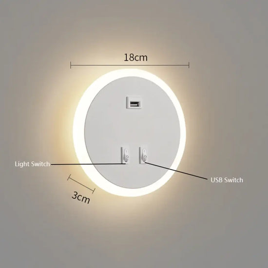 Voici Le Titre Transformé: Applique Murale À Led Moderne Élégante Et Pratique. Blanc / Lumière
