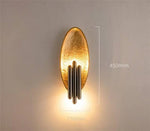 Voici Le Titre Transformé: Applique Murale Design Led Élégante Intérieur Moderne Doré Chambre