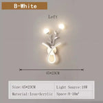 Voici Le Titre Transformé: Applique Murale Led Acrylique Élégante Design B Blanc Gauche / Froid