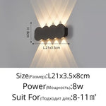 Voici Le Titre Transformé: Applique Murale Led Élégante Design Épurée Type B 8 Têtes 8W Chambre