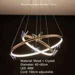 Voici Le Titre Transformé: Applique Murale Led Papillon Élégant Design Moderne C-40 60Cm / 3