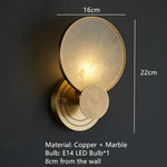 Voici Le Titre Transformé: Applique Murale Led Ronde Élégante Minimaliste A / Warm Light Chambre