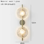 Voici Le Titre Transformé: Applique Murale Nordique Élégante Minimaliste Design Verre C-Clair /