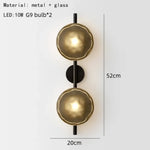 Voici Le Titre Transformé: Applique Murale Nordique Élégante Minimaliste Design Verre C-Gris 2 /