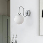 Voici Le Titre Transformé: Applique Murale Ronde Chrome Élégant Design Moderne Chambre